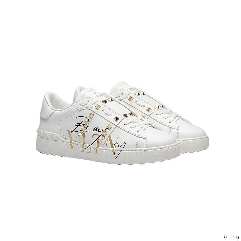 Valentino rivet trendy white shoes
