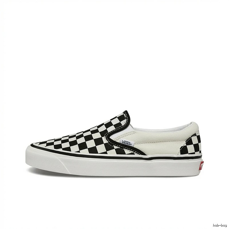 Vans Checkerboard Slip-On Shoes (Black and White Style)