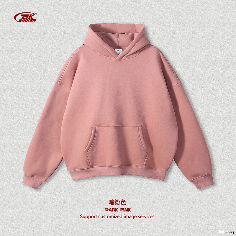 Weekend Pullover hoodie Navy Blank Kangaroo for Seasonal Looks