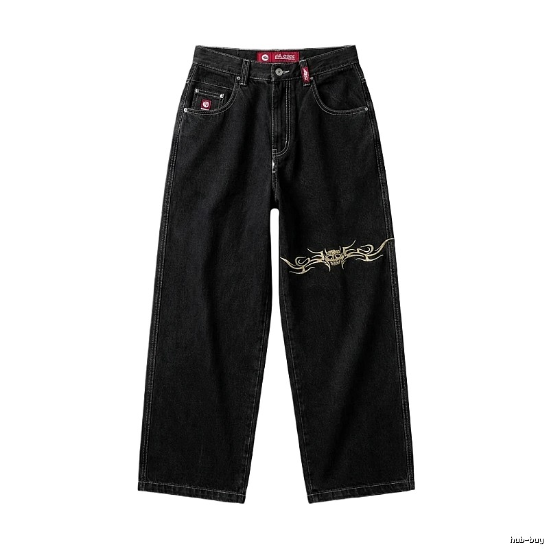 Y2K style black jeans