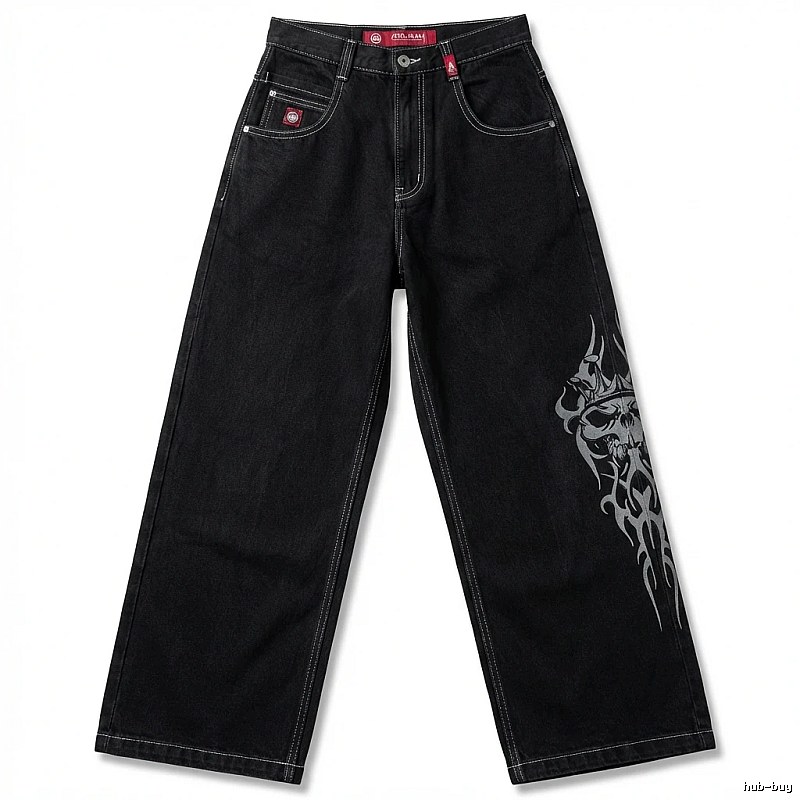 Y2K style black jeans