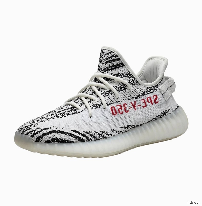 Yeezy 350 black and white trendy sports shoes