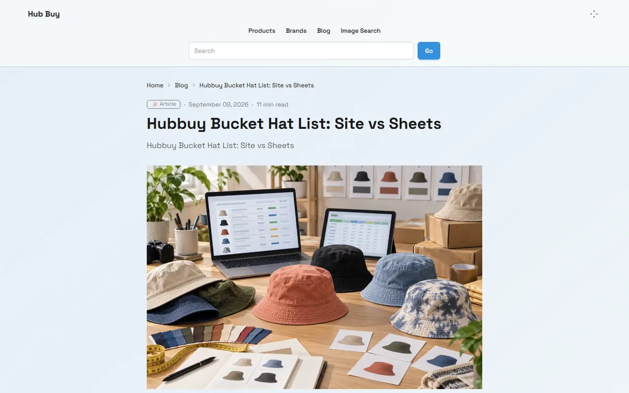 hubbuy Hat Line Brand Research Guide visual guide for hubbuy